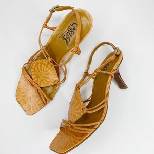 Carlos Santana Mambo Kitten Heel Sandals